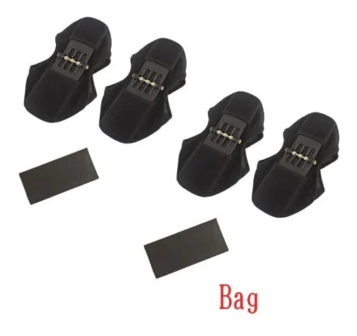 Adjustable knee brace with spring booster mechanism for mountaineering and sports activities