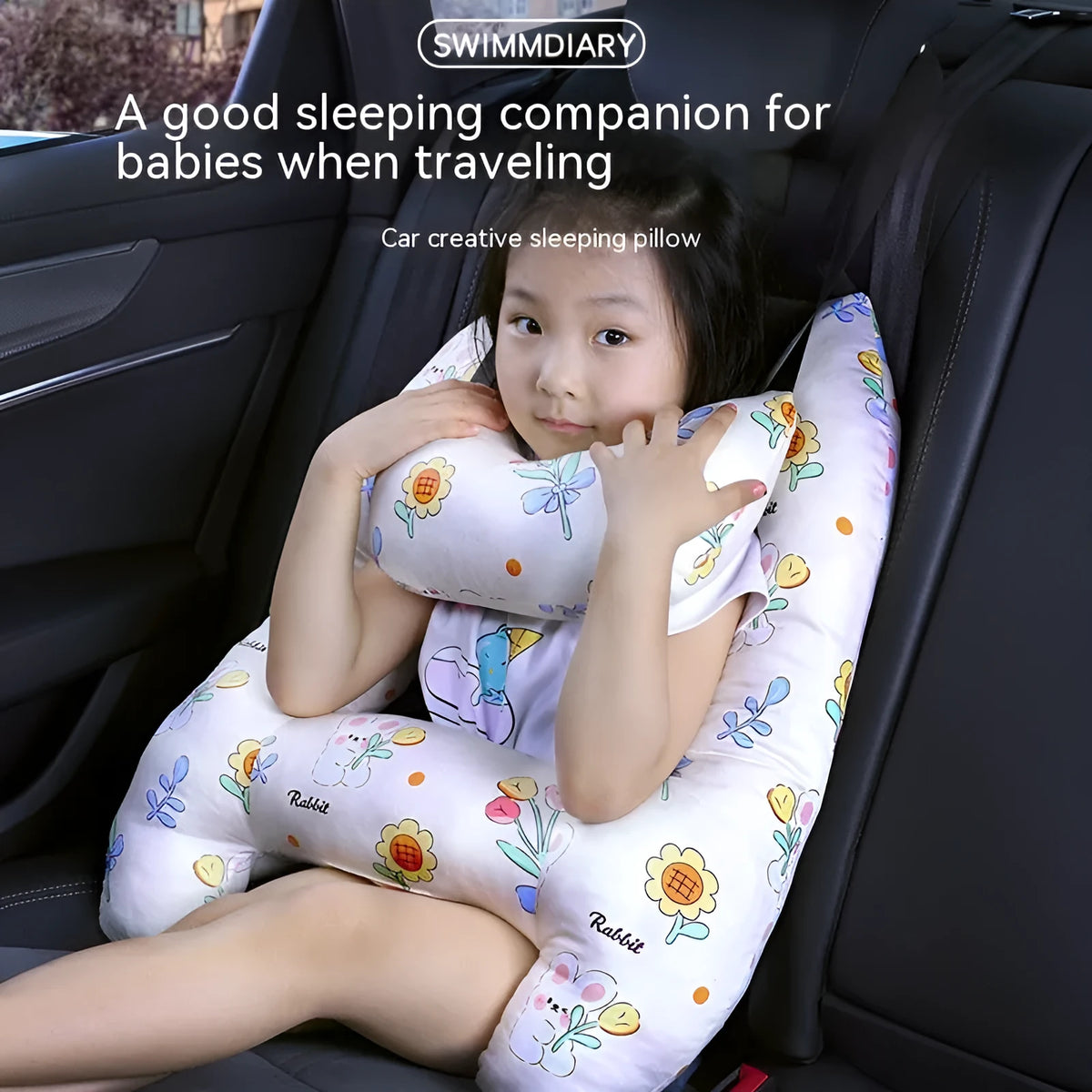 55x70cm automotive headrest pillow with pearl cotton fill showing multiple pattern options