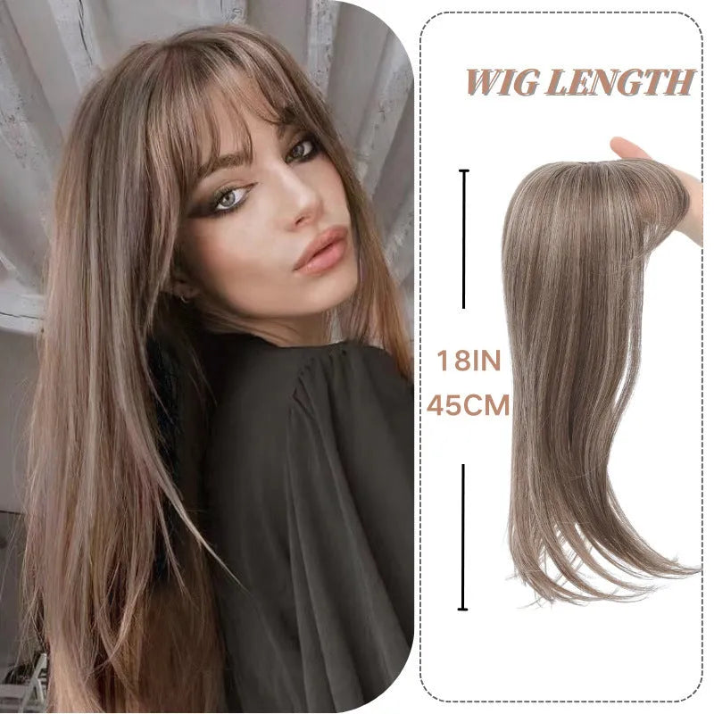 Synthetic clip-in hair extension piece with inner buckle attachment in multiple colour style options