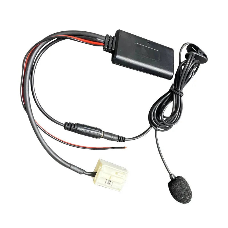 Car Bluetooth Aux cable adapter kit with microphone for Citroen and Peugeot RD4 stereos