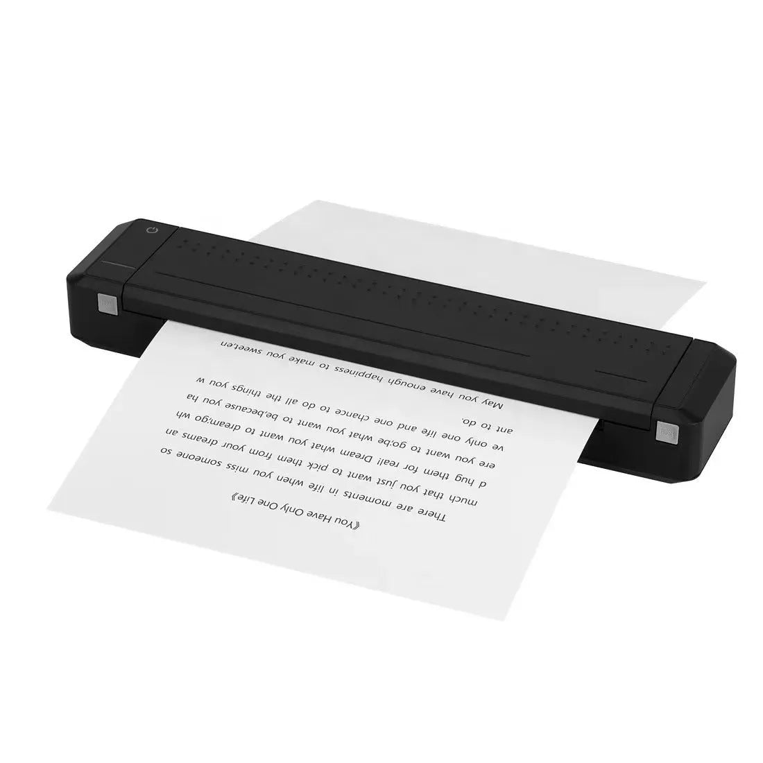 Black wireless Bluetooth A4 printer, 310.5 x 63.5 x 39.5mm, USB Type-C, 198mm print width