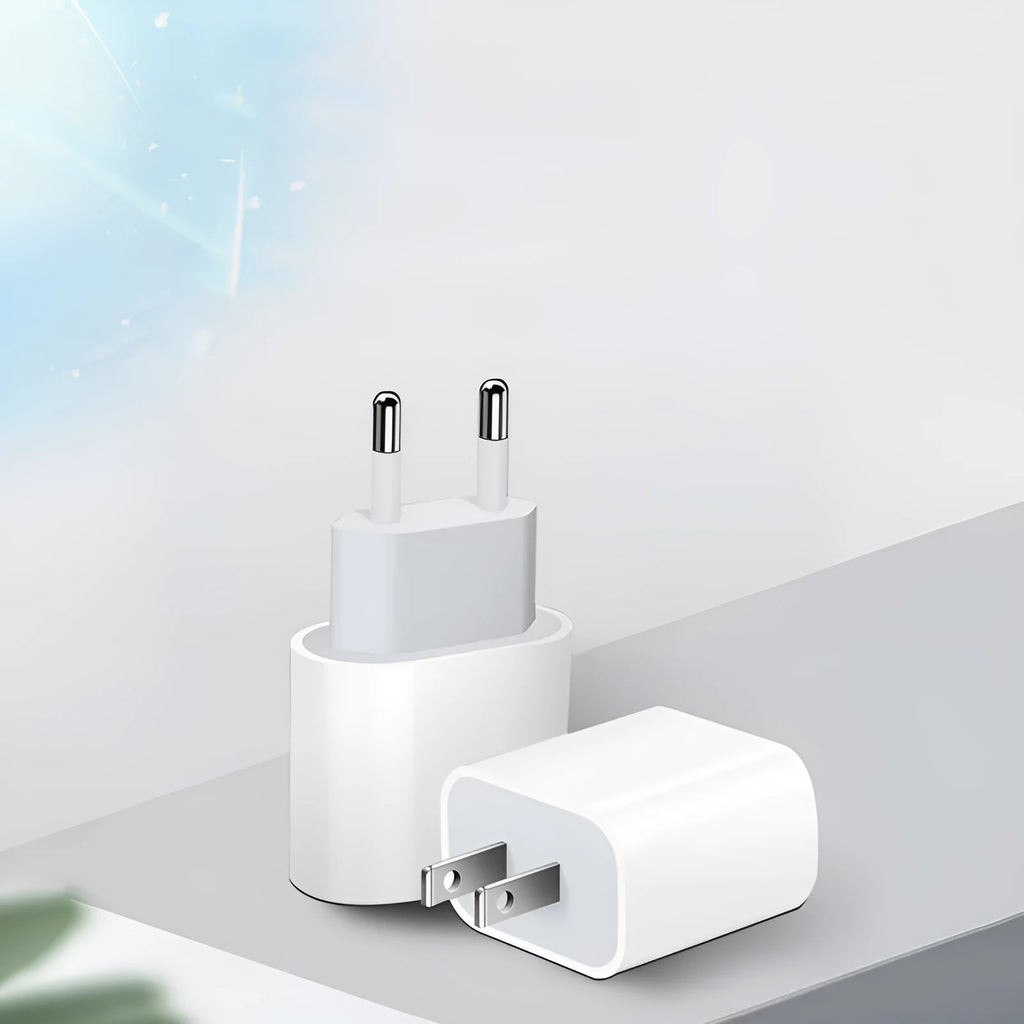 20W PD mobile phone charger with USB interface in European or US regulations version