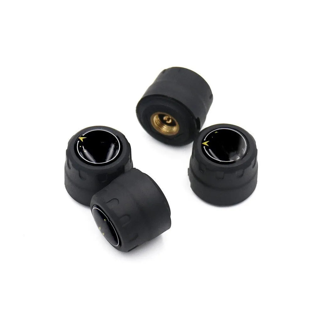 Bluetooth 5.0 automotive tyre pressure monitoring system with four external sensors, wrench, and anti-theft screws