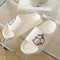 Women's cat design EVA platform slippers in multiple colours for indoor and outdoor home wear