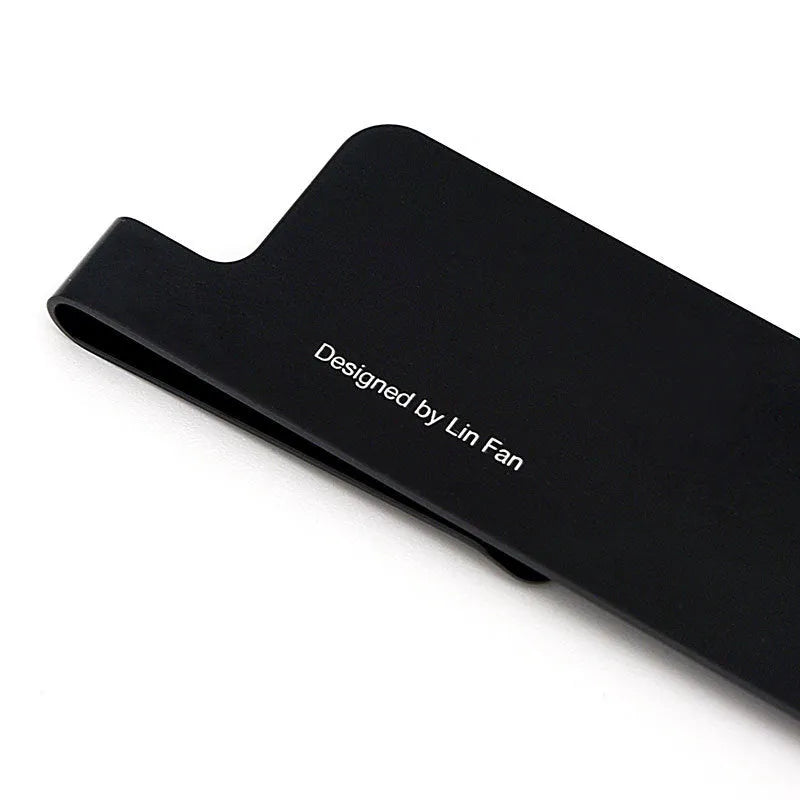 15cm aluminum alloy bookmark ruler with laser-engraved scale in retro design