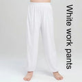 Children's high-elasticity Sanda practice pants in Lycra fabric available in black, red, or white colours