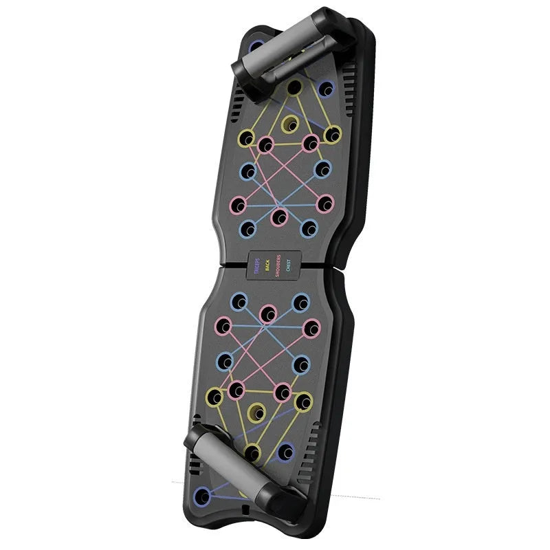 Flat ABS push up support plate for upper body muscle training