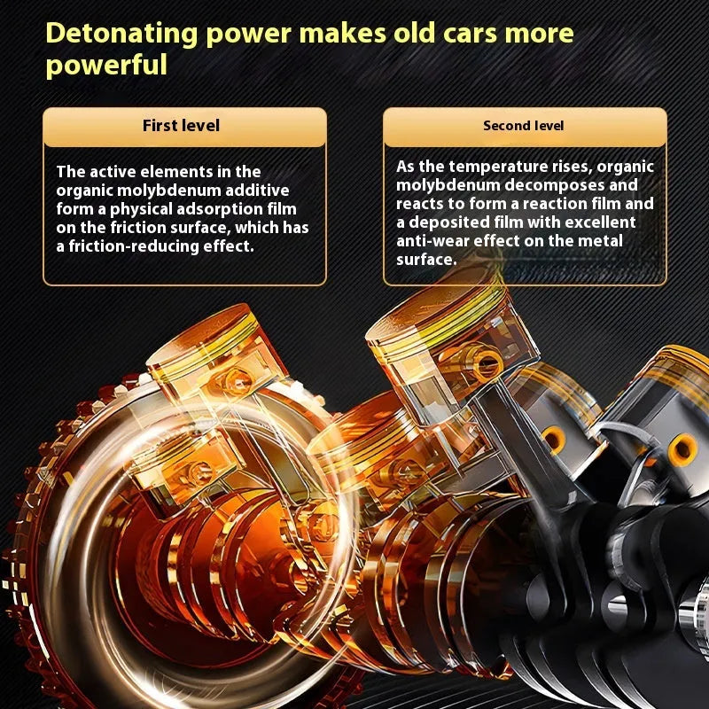 60ml engine anti-wear additive bottle with white cap for oil protection