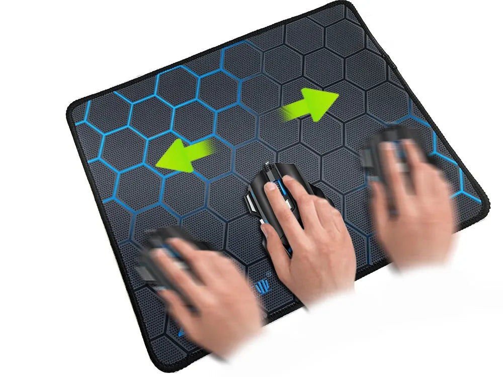 Large custom cartoon design mouse pad with silk cloth surface and natural rubber base measuring 900x400mm