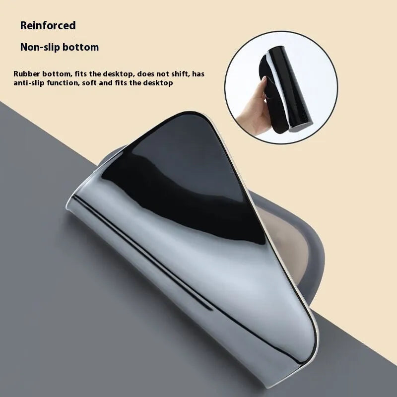 Ergonomic wrister mouse pad with wrist support cushion and cloth silicone surface