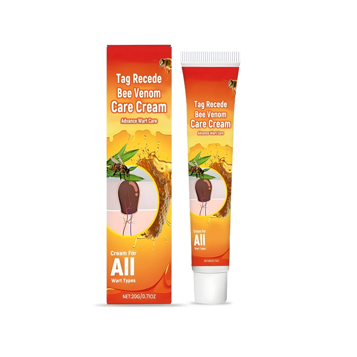 20g care cream tube with bee venom, calendula, mint and aloe vera for neck, shoulder and waist massage