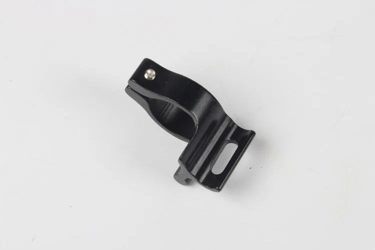 Black aluminium alloy vehicle clamp ring with 28.6mm internal diameter.