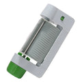 Green and white ABS and PP plastic kitchen multifunctional fruit slicer, 22.5cm by 10.5cm by 5.5cm