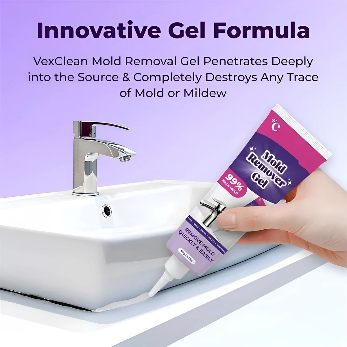 90g nursing cleansing gel bottle with sodium hypochlorite and carbopol formulation