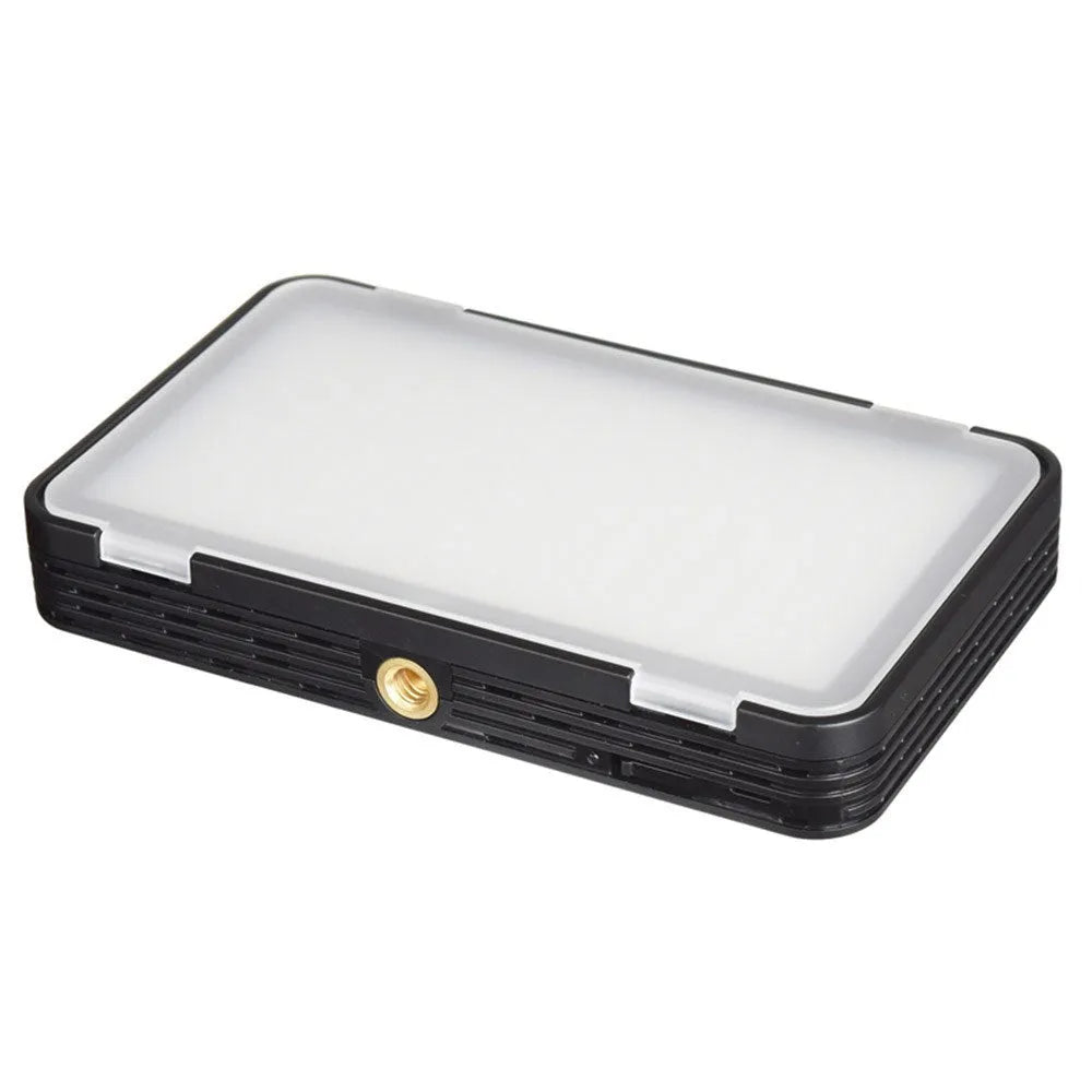 Shenniu M150 ultra-thin aluminium LED video light panel for mobile phone and camera photography.