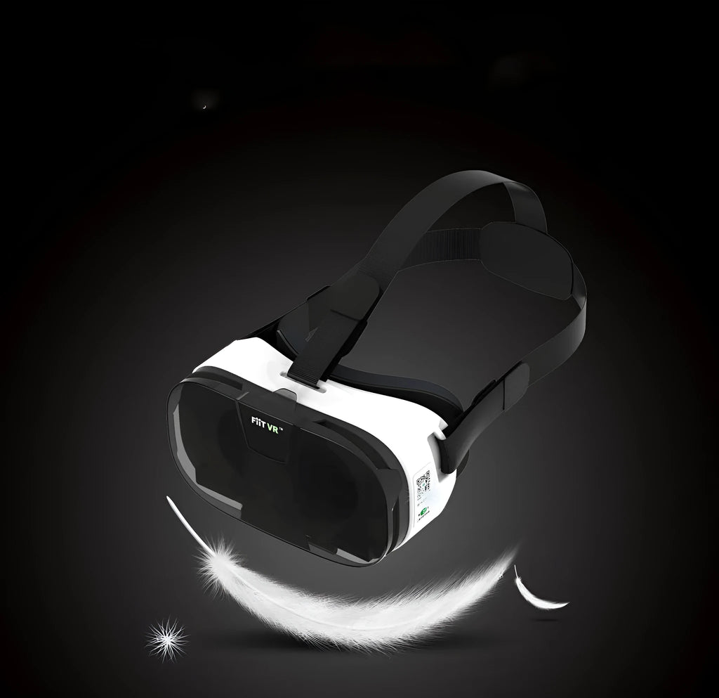 Black and white resin mobile phone VR helmet, 545g, 214*133*143mm, head-mounted 3D glasses