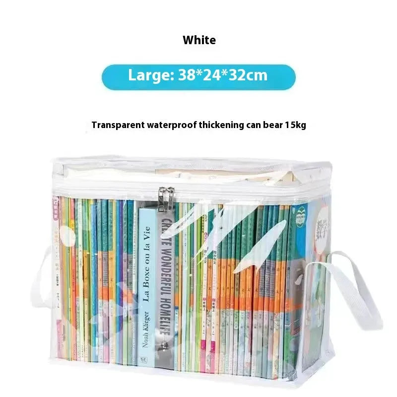 White foldable water buggy bag with transparent panels showing 38 x 24 x 32 cm dimensions