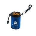 Mini nylon pet snack training bag in red, green, black, or blue solid colour.