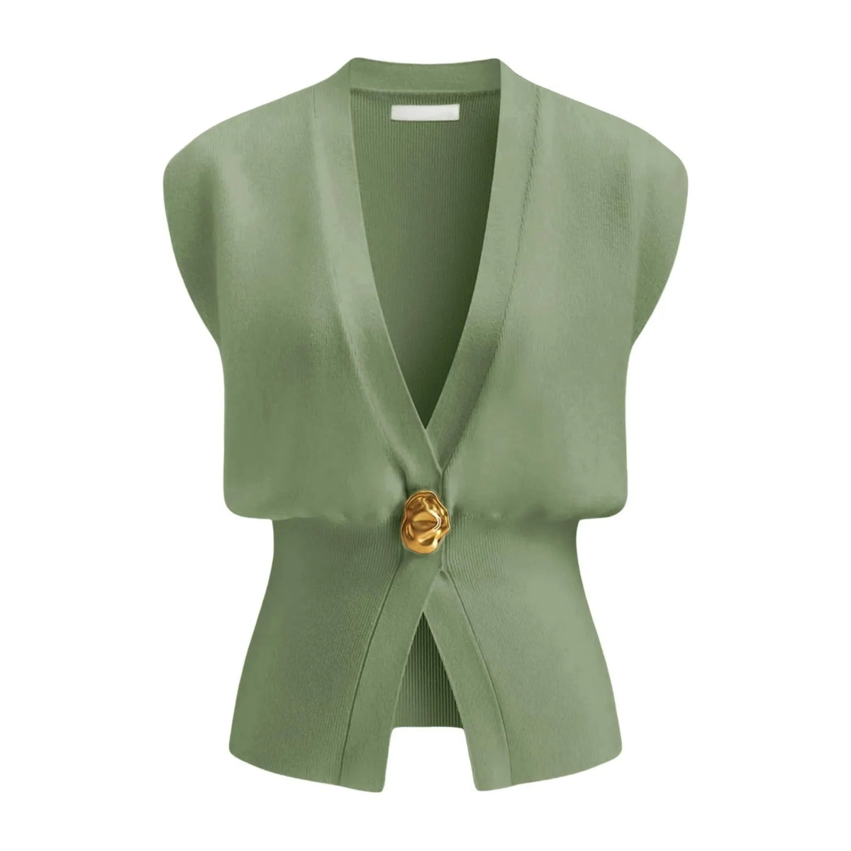 Women's V-neck button cardigan in knitted polyester, loose fit style in one of six colour options