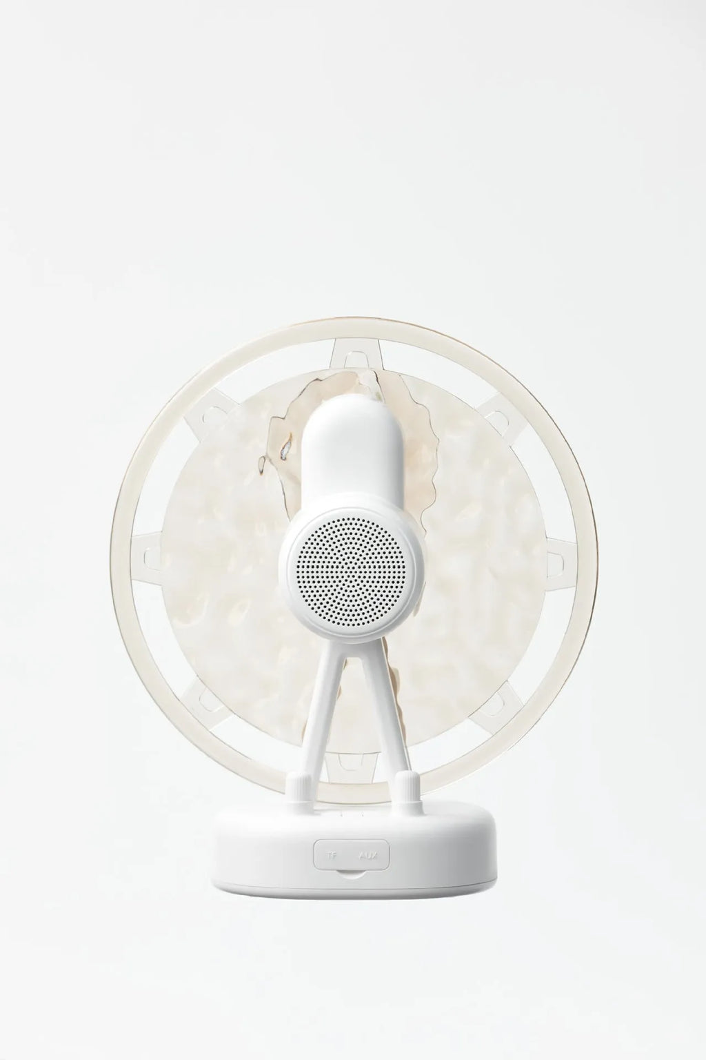 White Ferris wheel Bluetooth speaker with water ripple colourful LED lights