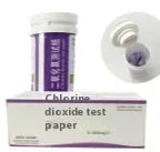 Bottle of 50 chlorine dioxide test papers for wastewater detection 0-1000 mg/L