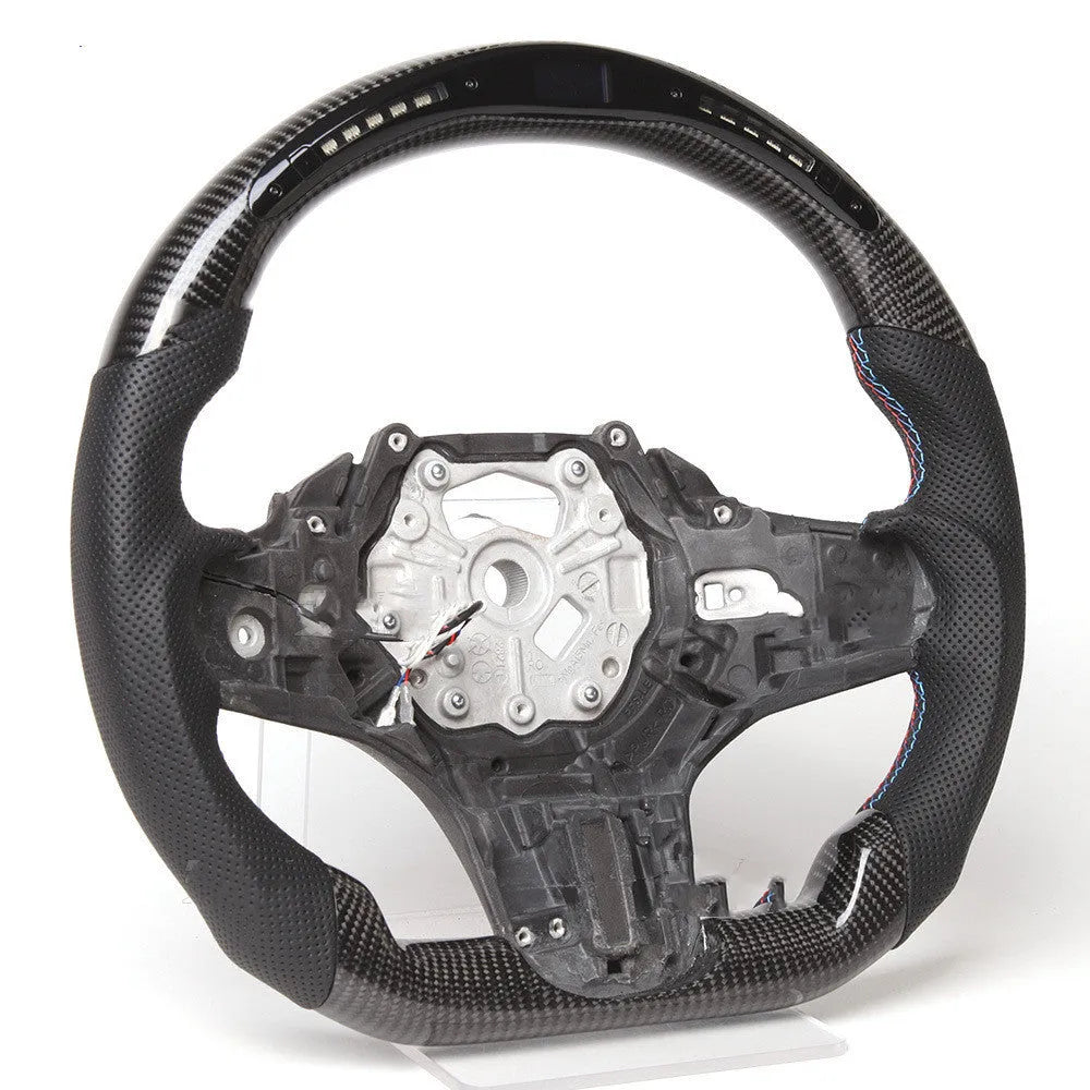 Carbon fibre LED intelligent steering wheel with heating function for BMW X3 and X5 models