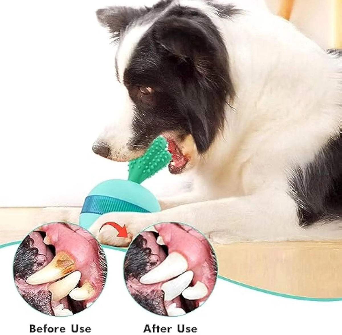 Blue durable rubber treat dispensing tumbler ball dog toy for medium large dogs