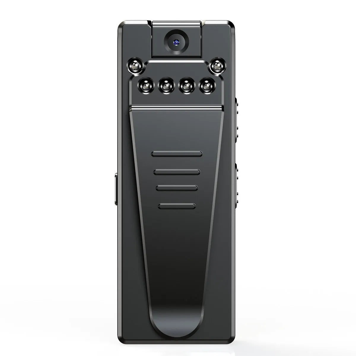 Black 1080p HD DV home camera with night vision on a flat surface.