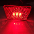 LED trailer side clearance lamp with transparent UV PC cover in red or yellow