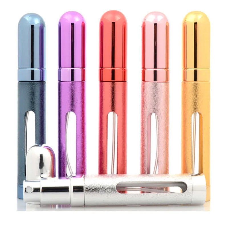 12ml aluminium bullet perfume bottle with glass liner in assorted colours