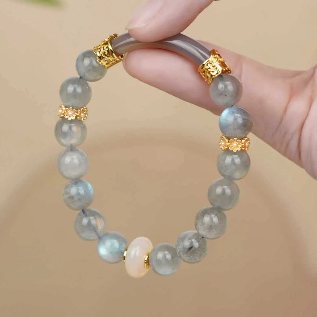 Emerald green Tian Shan Cui half bracelet with floating flower design for women