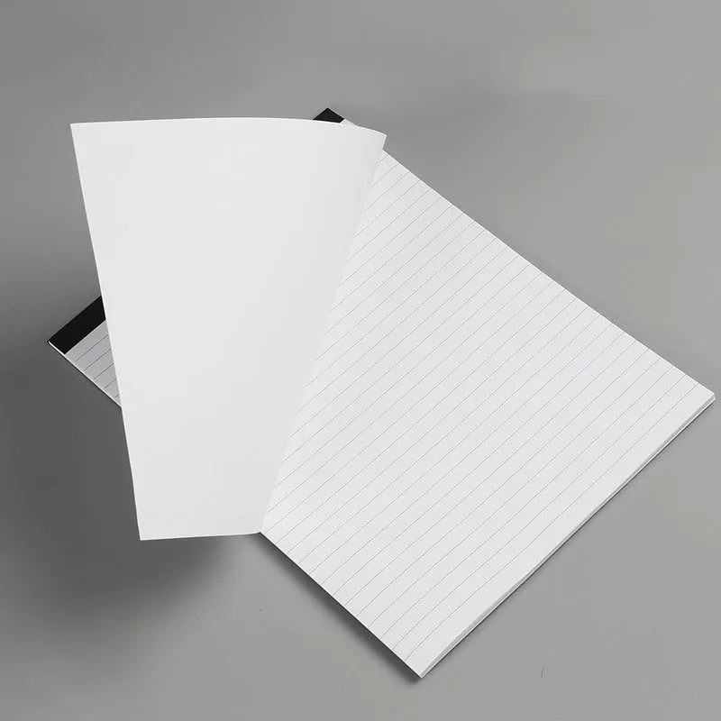 A4 tearable meeting notebook with grid design cover and wireless adhesive binding