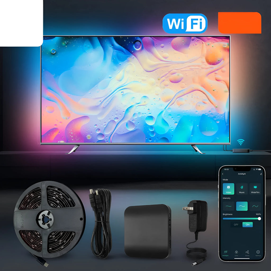 Smart LED TV backlight strip in plastic waterproof housing for 40-80 inch televisions
