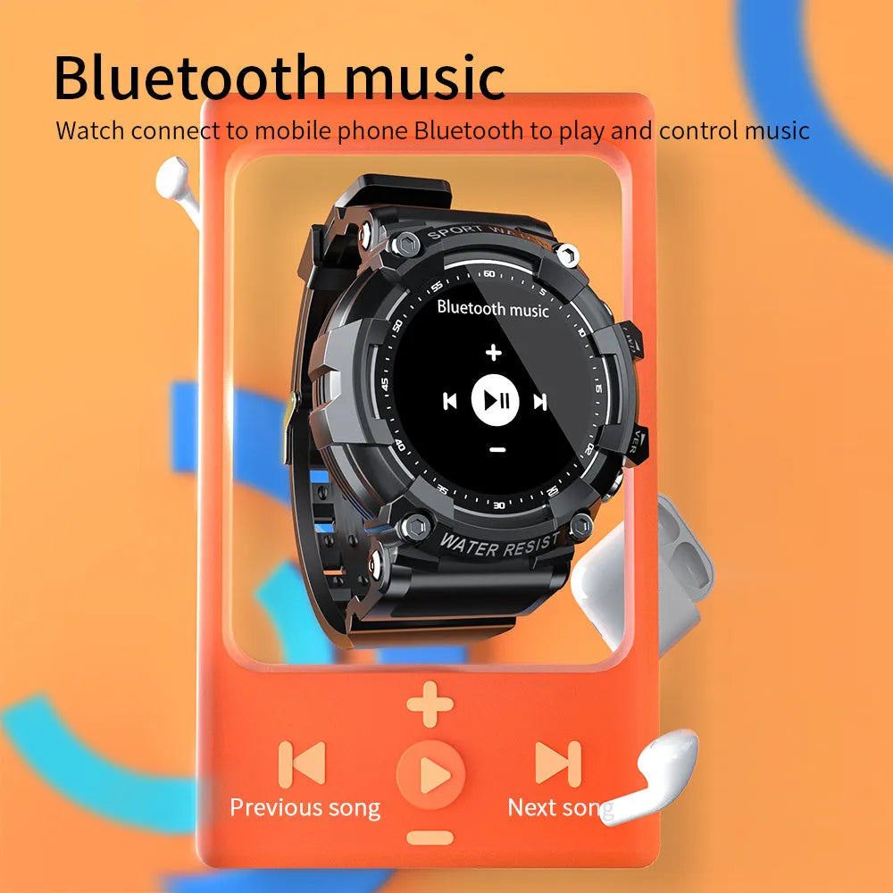 ATTACK 3 IP67 waterproof Bluetooth sports watch with round colour screen and TPU strap