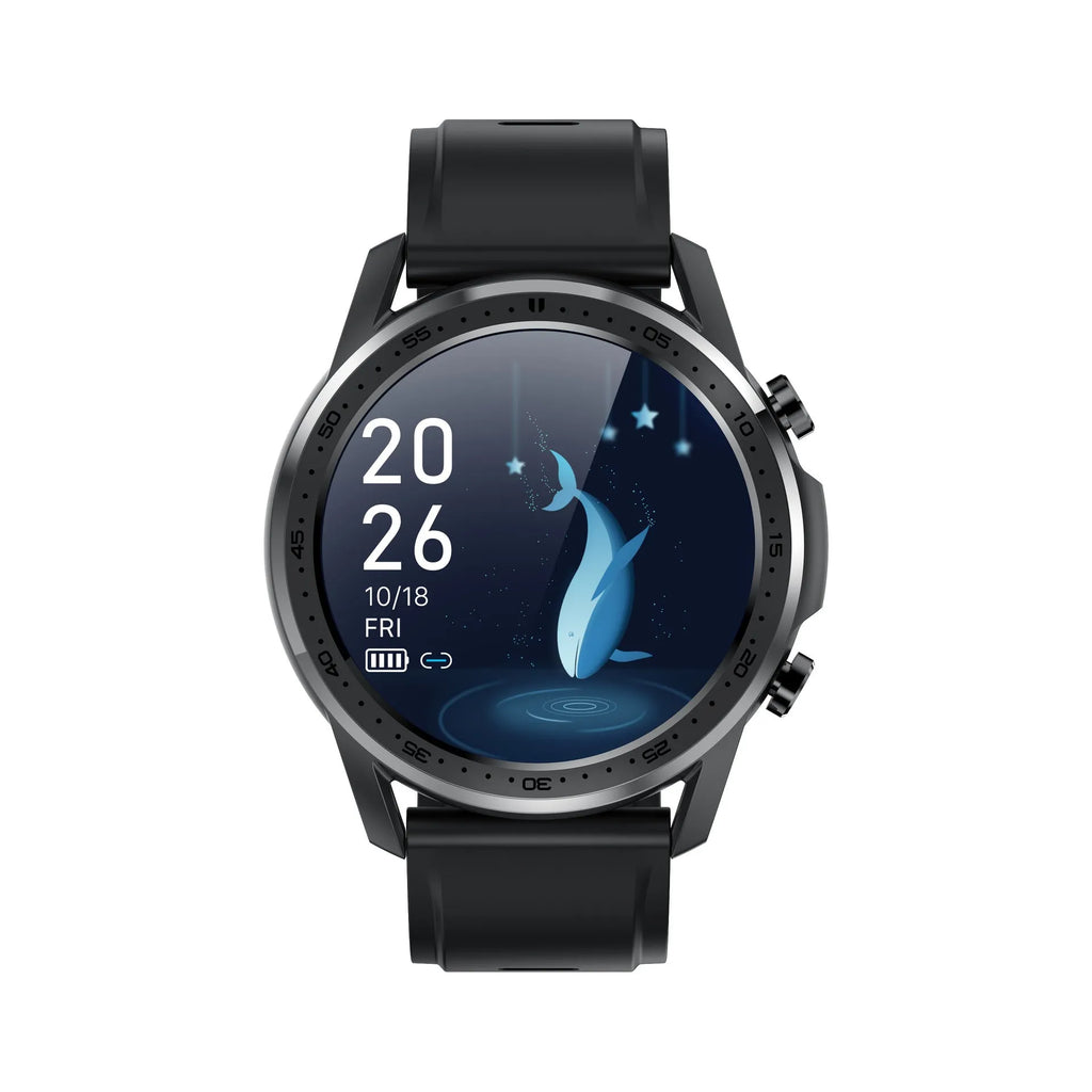 Youth2 smart bracelet with body temperature monitoring on wrist showing 1.3-inch screen