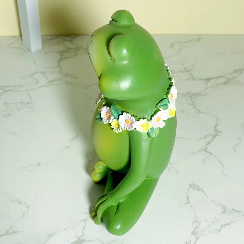 Magic Yoga Frog decoration ornament in European style with RDW123 magic frog colour for micro landscape displays