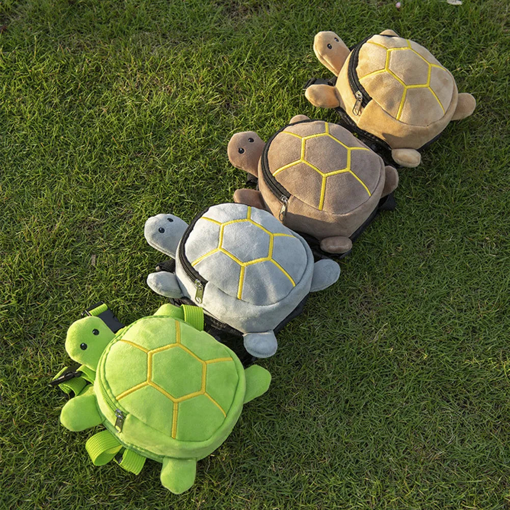 Cartoon turtle shape dog backpack harness with no-pull vest and metal zipper in various colours