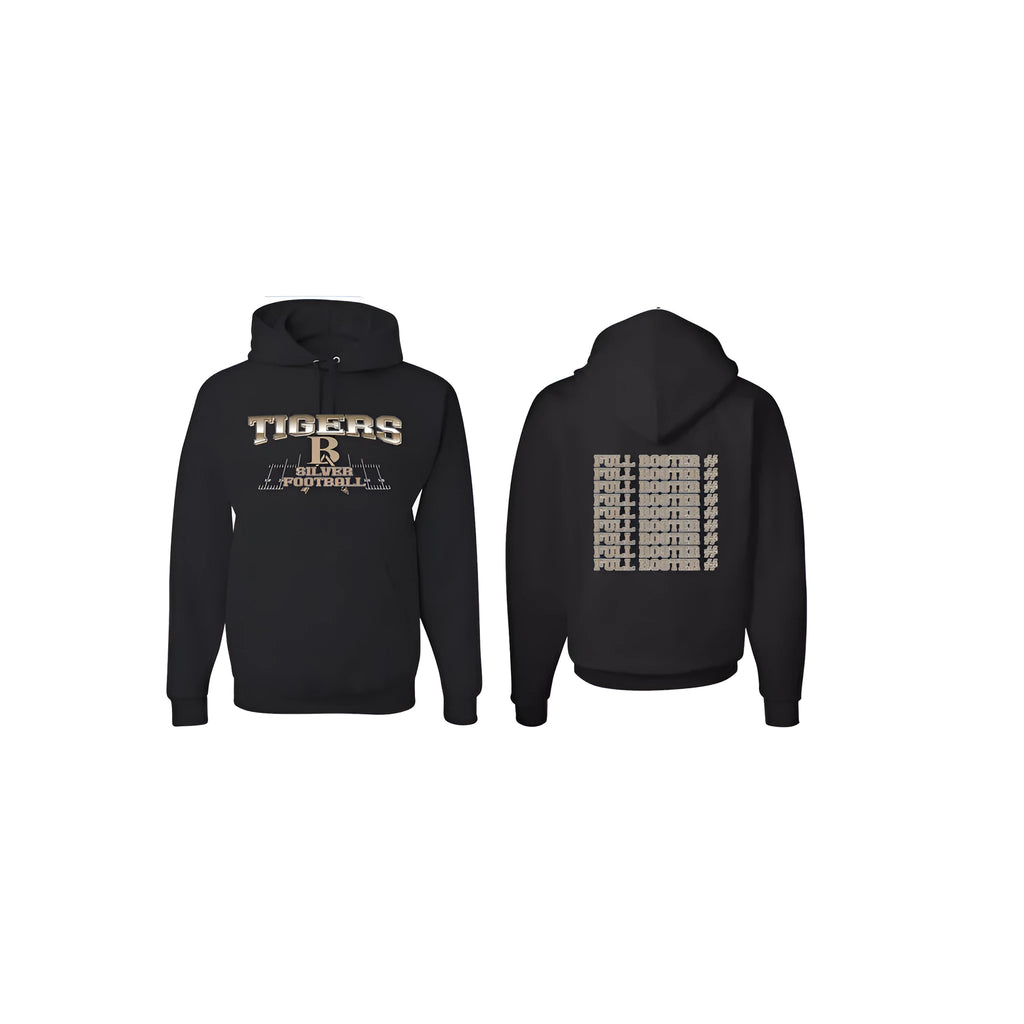 Black European size drop-shoulder sleeve polyester pullover hoodie
