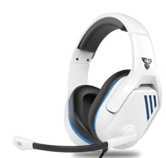 MH86 Esports wired over-ear gaming headset with microphone in black or white colour with 2-metre USB cable.