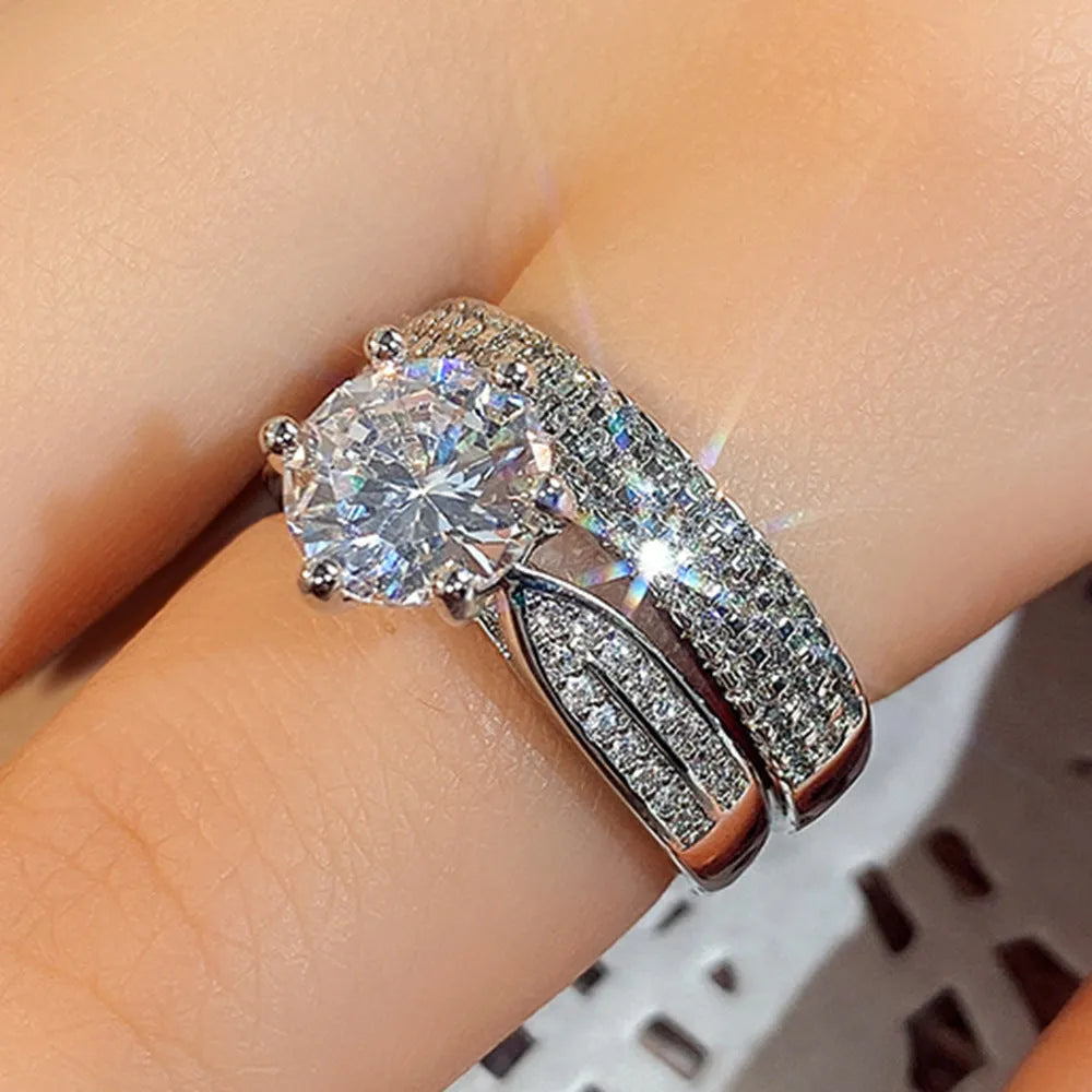 Geometric alloy wedding ring bracelet in white gold colour showing round design elements