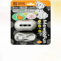 Pet luminous collar light accessory in four colours with hanging ring design for dog and cat safety