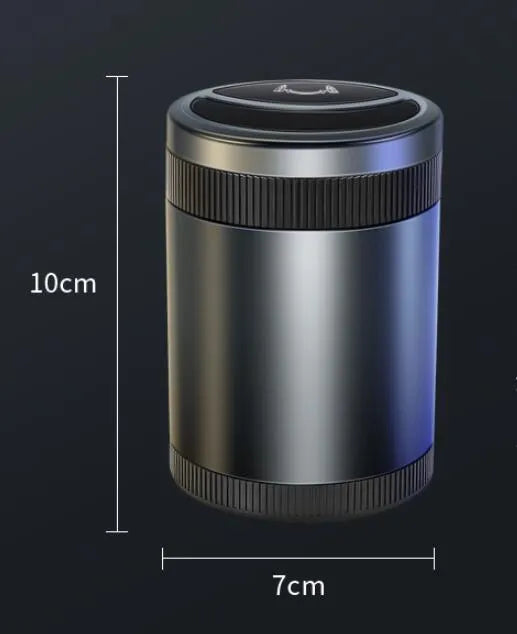 Automatic sensing vehicle ashtray in four colour options with USB power port