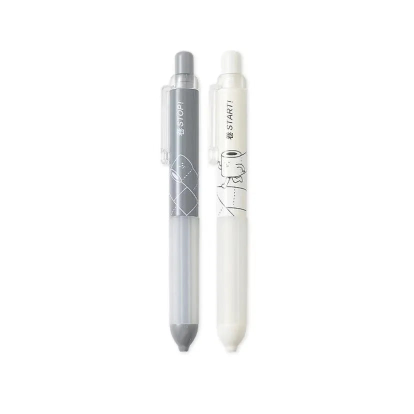 Activity brand 0.5mm automatic pencil with cloud grip, shown in black and white.