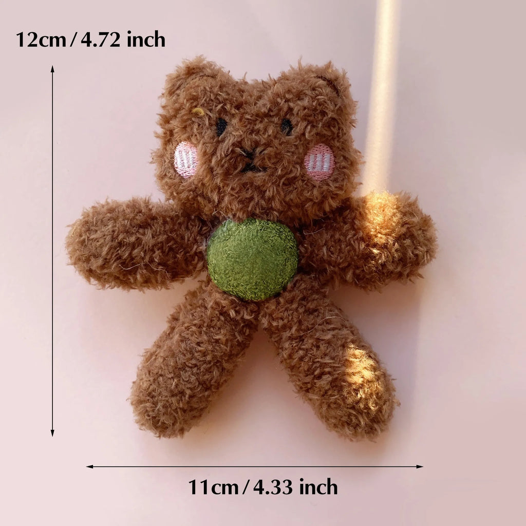 Animal-themed catnip ball chewing toy for cats with edible catnip to help clean teeth