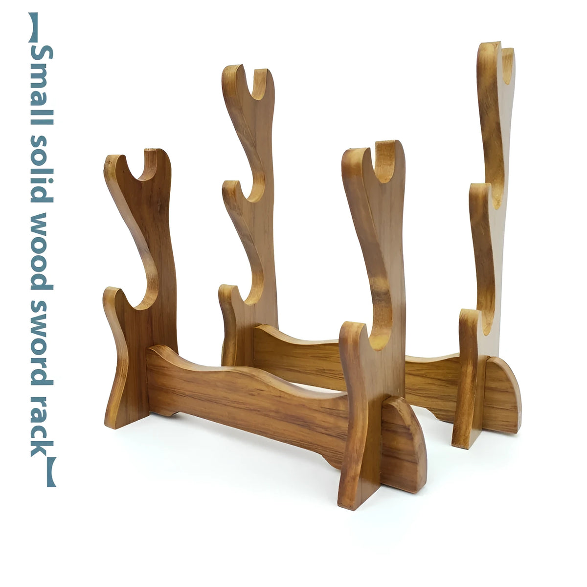 Handmade wooden Chinese style multi-layer wall bracket shelf on a white background.