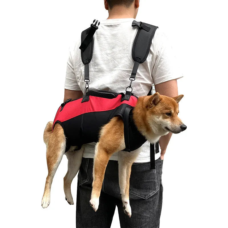 Multifunctional airborne outdoor walking stretcher pet backpack in oxford cloth with 50-litre capacity