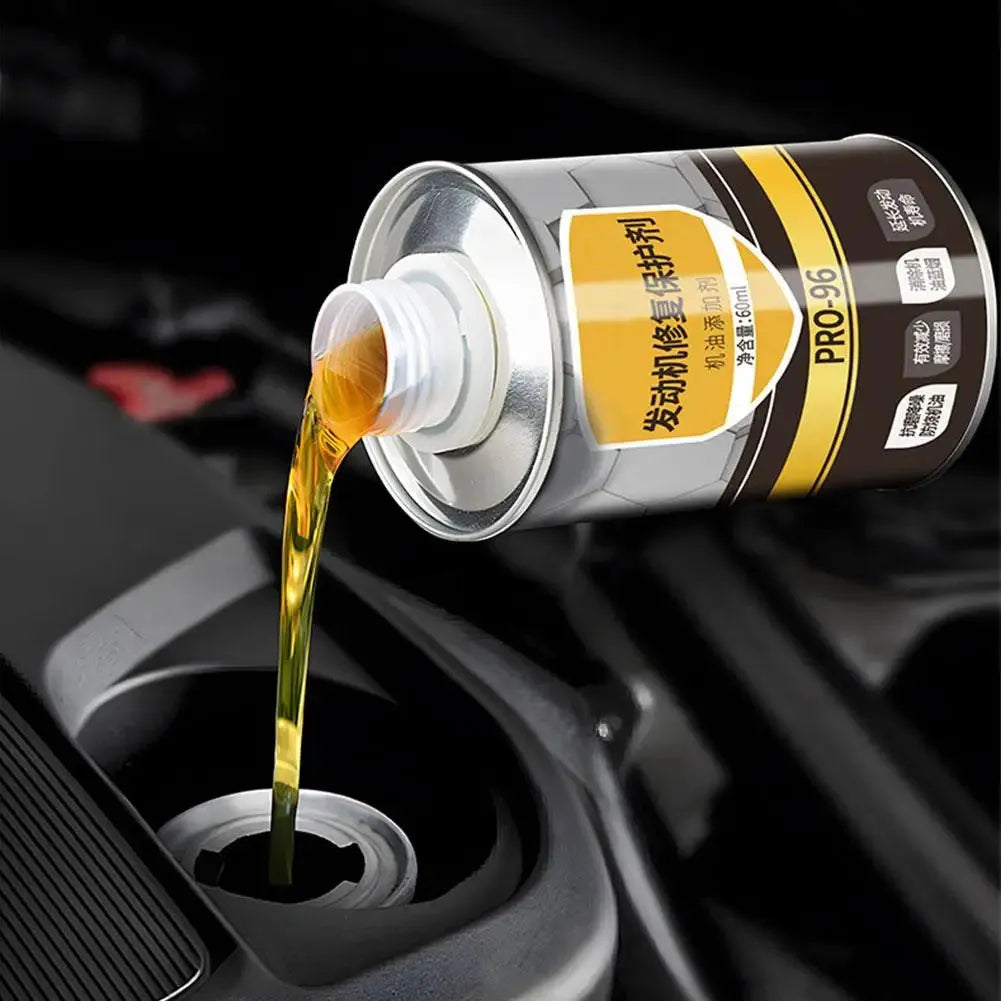 60ml engine anti-wear additive bottle with white cap for oil protection