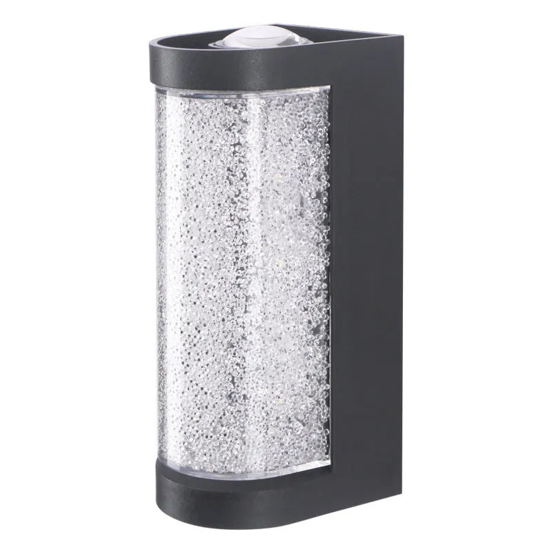 Indoor crystal wall lamp 220V in round or square style with 3000K warm or 6500K white light