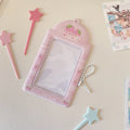 PVC meal card holder display pendant with strawberry or four-leaf clover cartoon design