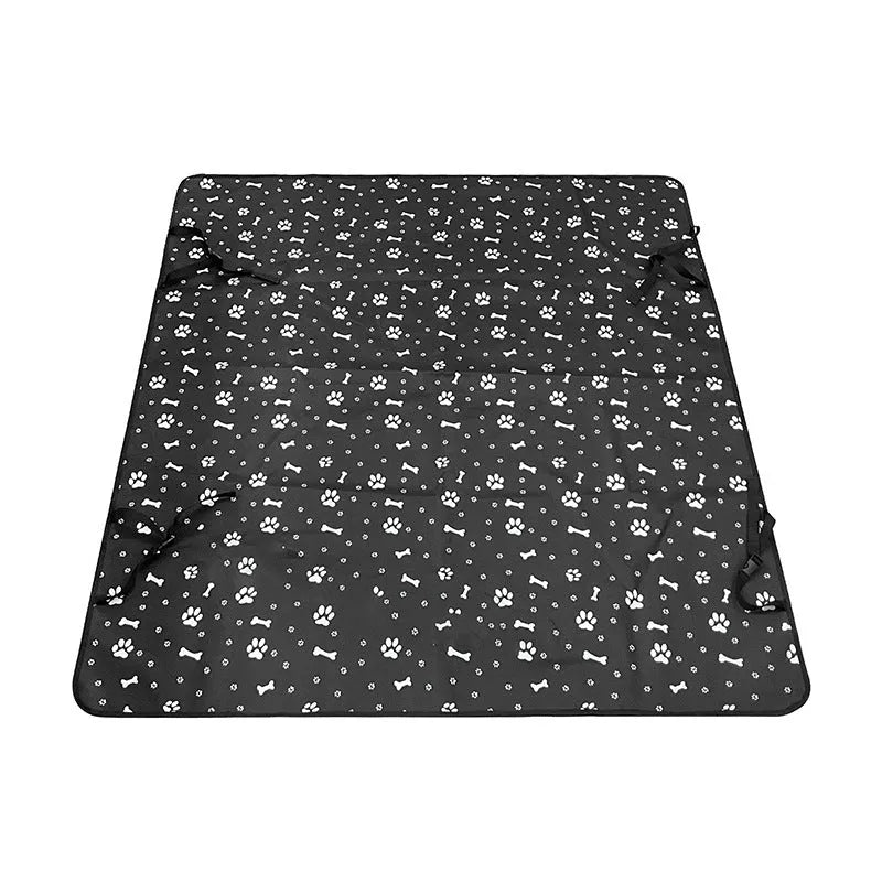 Car pet protection mat for rear seats with water and dirt resistant isolation pad in multiple colour variations